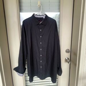 Robert Graham men’s XXL Black Men's Shirt new without tags
